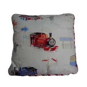 Doodlefish Thomas The Train Pillow Case 18"x18" + The Company Store Throw Pillow